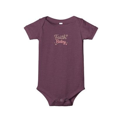 Faith Baby Infant Bodysuit — Religious Newborn One-Piece
