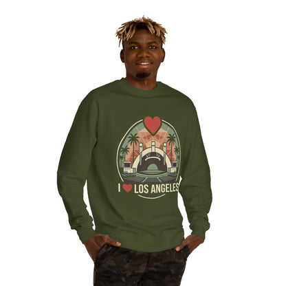 Los Angeles Crewneck Sweatshirt – I  Los Angeles Retro Cityscape