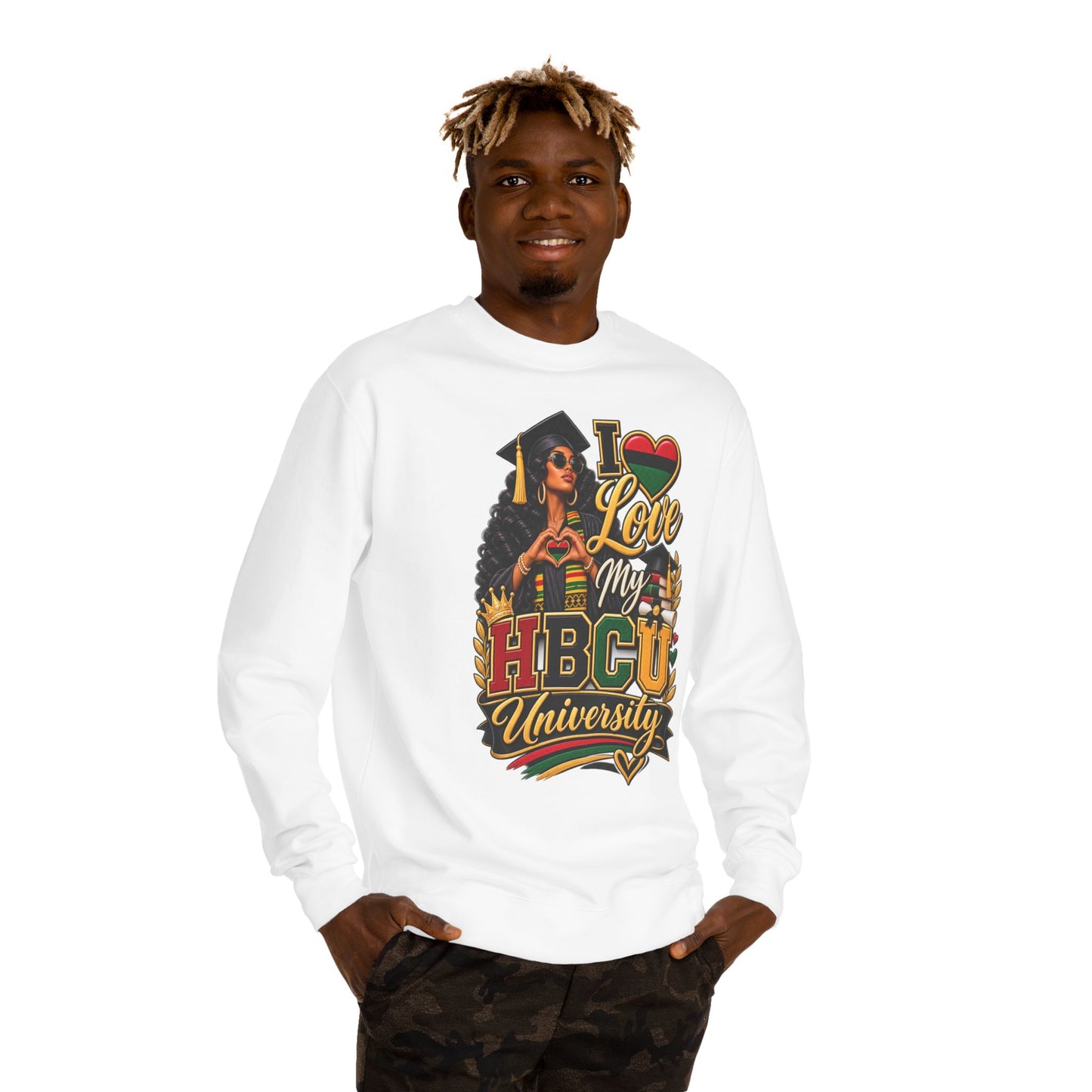 HBCU Pride Sweatshirt — "I Love My HBCU University" Alumni Crewneck