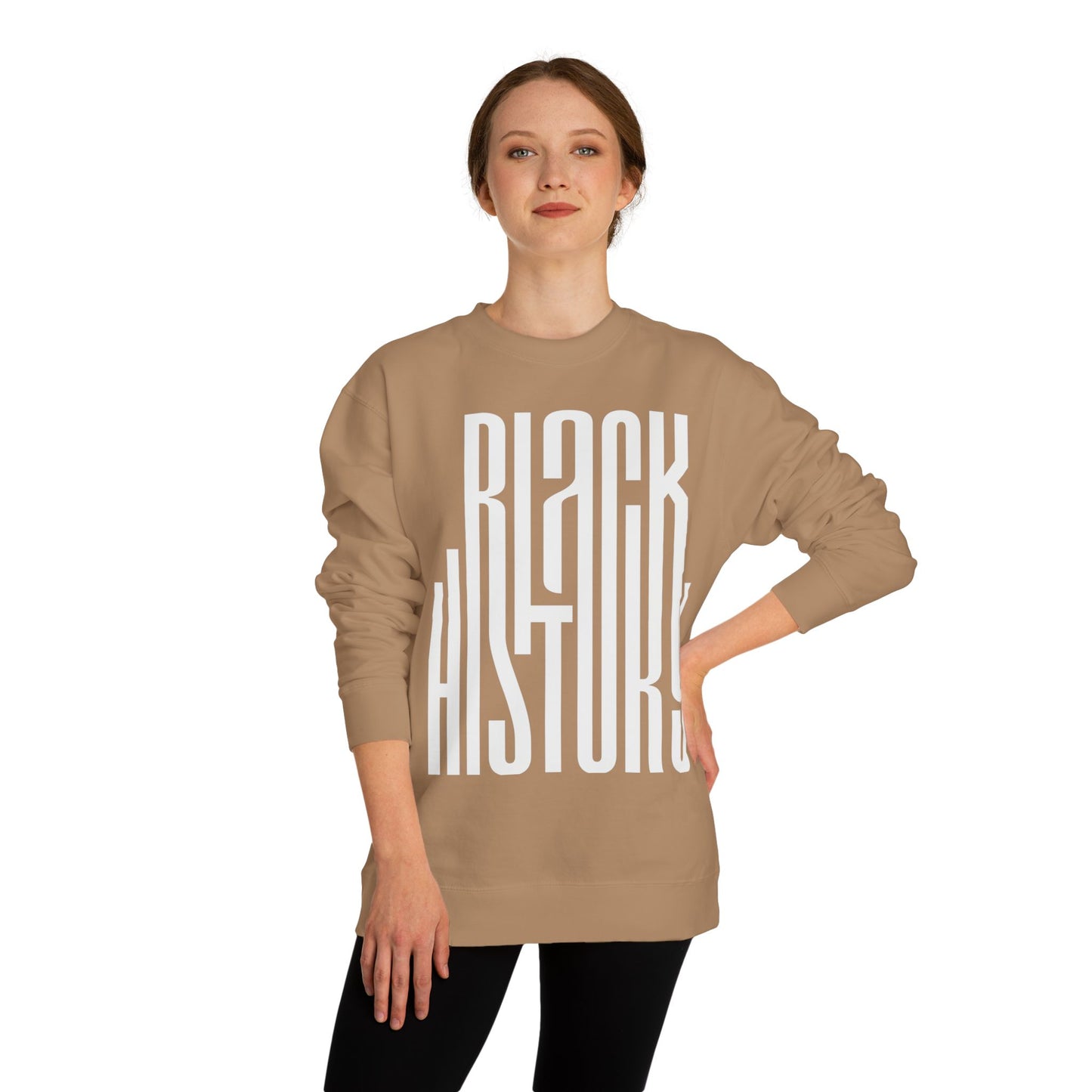 Black History Sweatshirt — Bold Retro Typography Crewneck