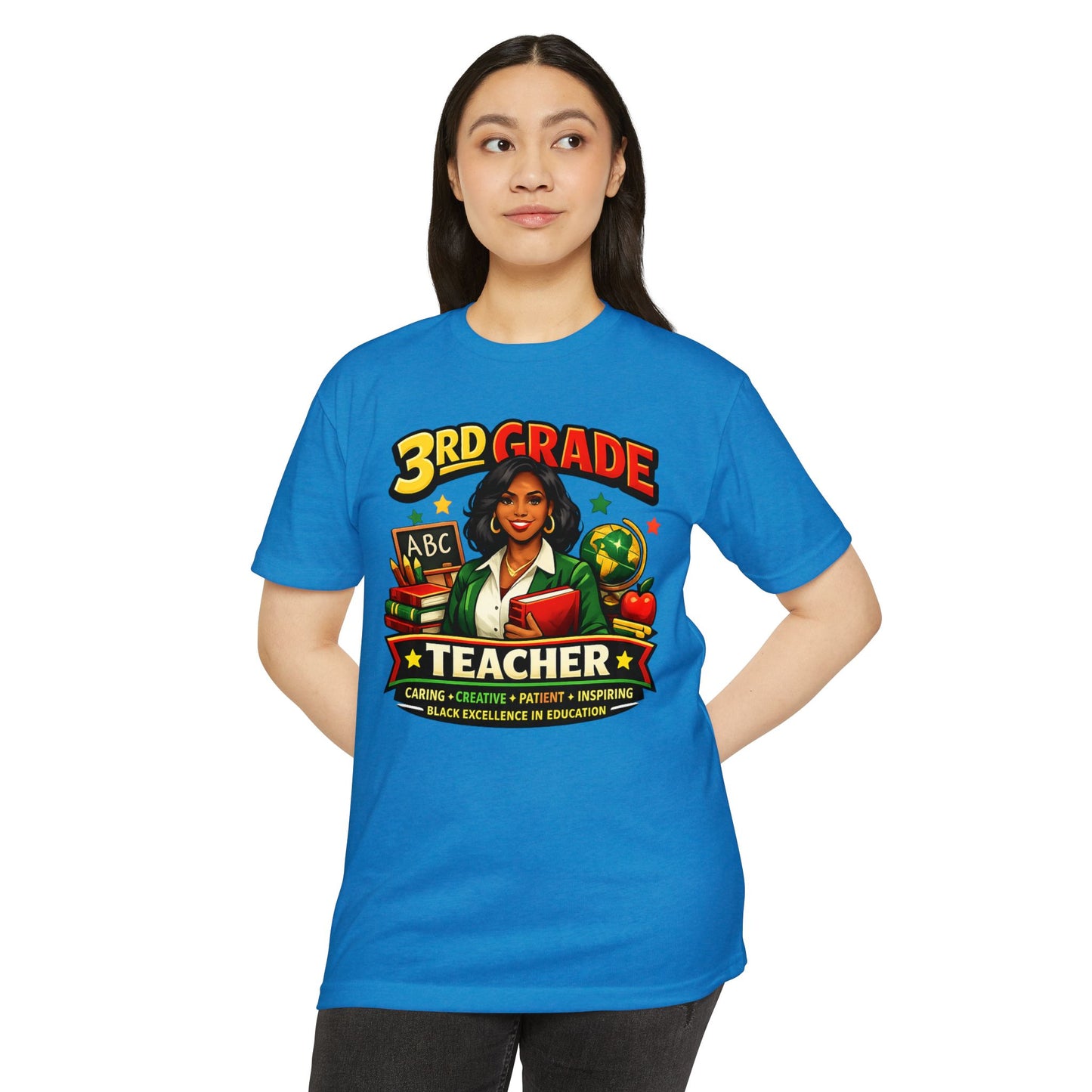 3rd Grade Teacher T‑Shirt – Black Excellence in Education Design