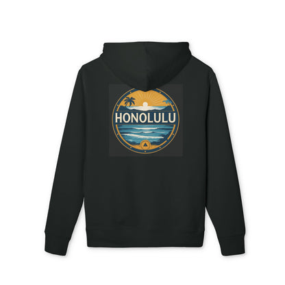 Honolulu Vintage Sunset Hoodie — Tropical Beach Pullover