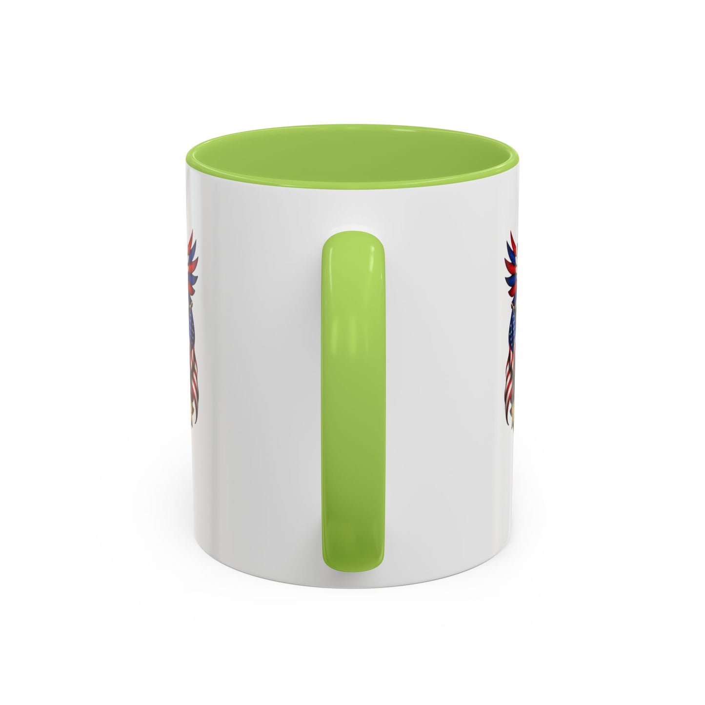 USA 250th Anniversary Accent Coffee Mug – Patriotic Eagle & Flag 1776–2026