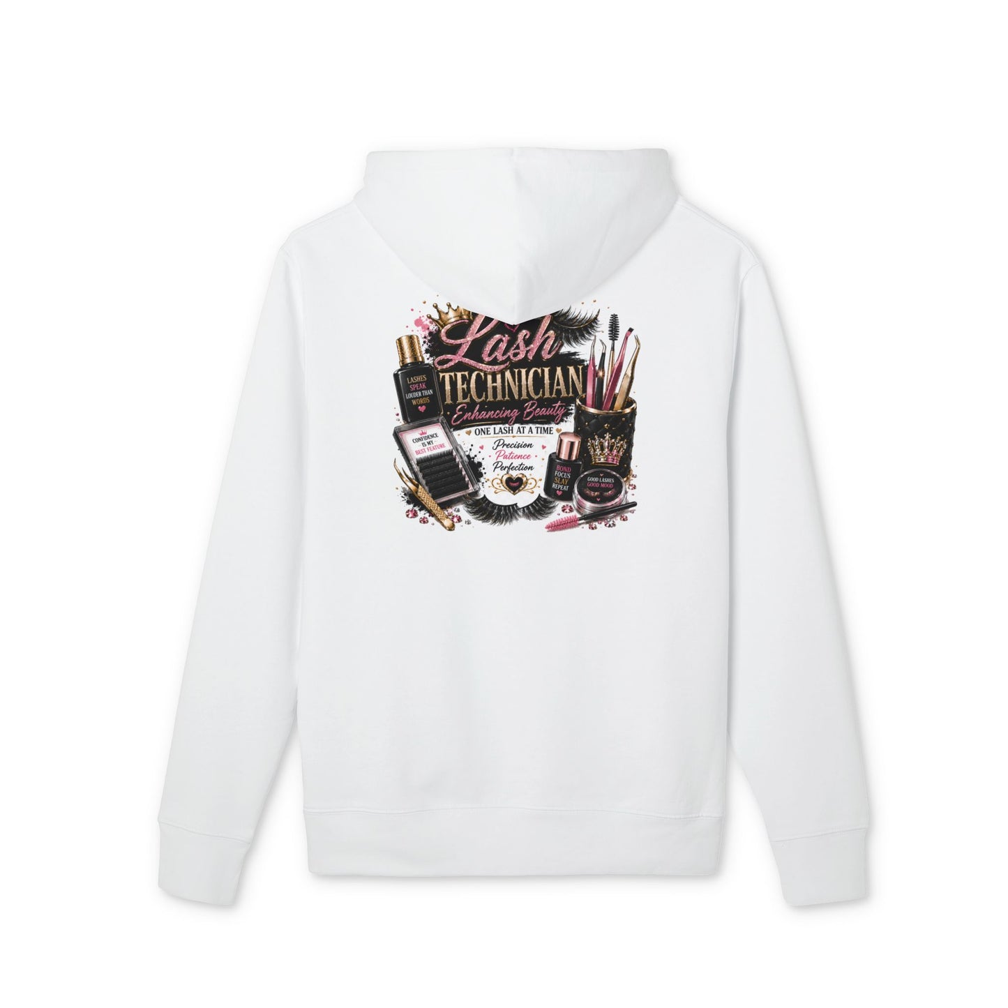 Lash Technician Hoodie — Eyelash Artist Tools Graphic Pullover