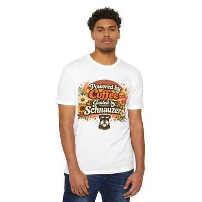 Powered by Coffee Guided by Schnauzer T-Shirt