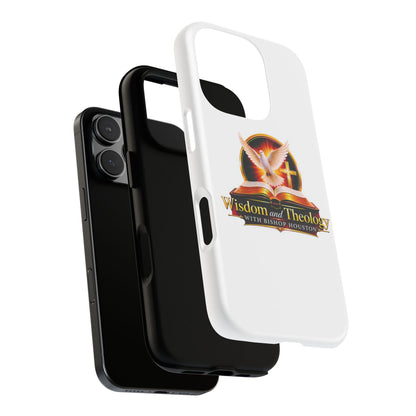Wisdom and Theology Phone Case — Christian Dove & Cross Protective Tough Case