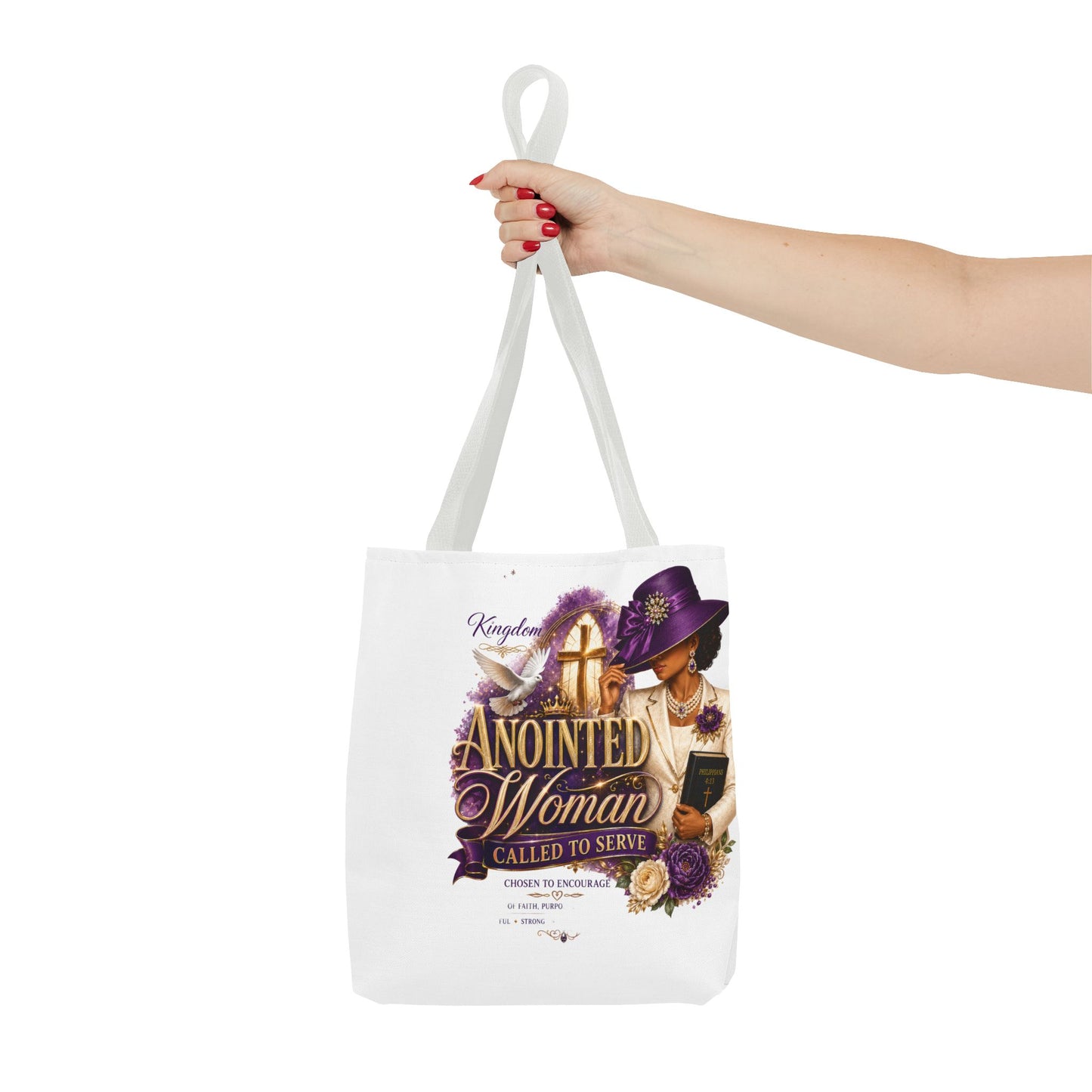 Anointed Woman Tote Bag – 'Called to Serve' Faithful Church Purse