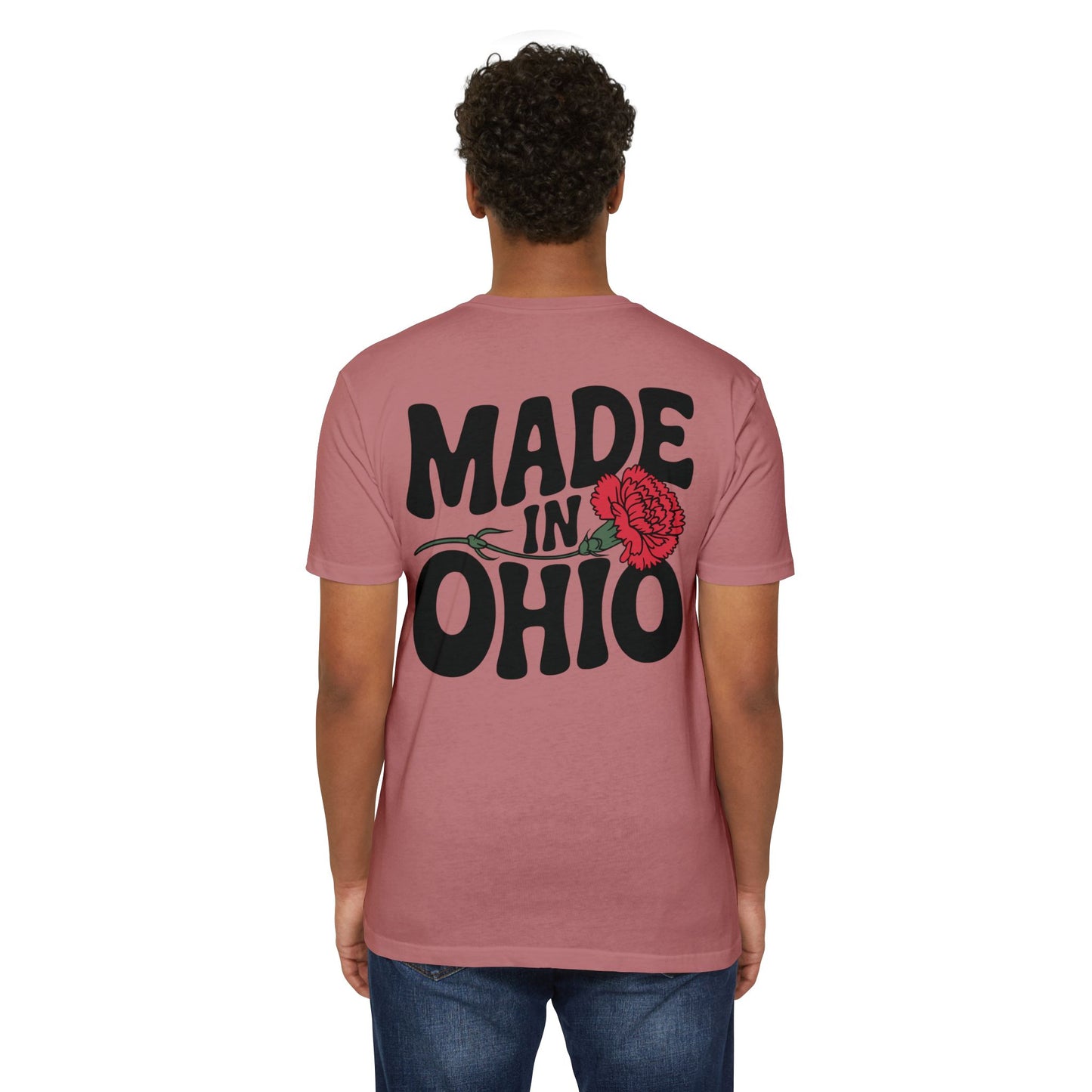 Made in Ohio T-Shirt — Vintage Floral State Pride Tee