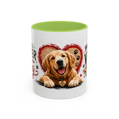 Pawsitive Vibes Coffee Mug - "Wag More, Worry Less" Dog Lover Accent Mug