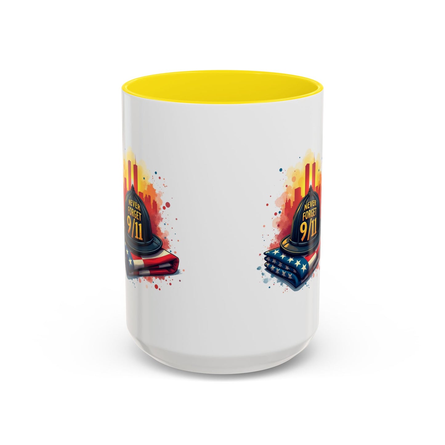 Never Forget 9/11 Memorial Accent Coffee Mug