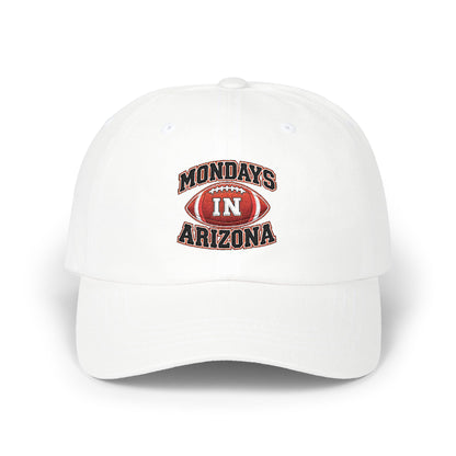 Dad Cap — "Mondays in Arizona" Football Embroidered Hat