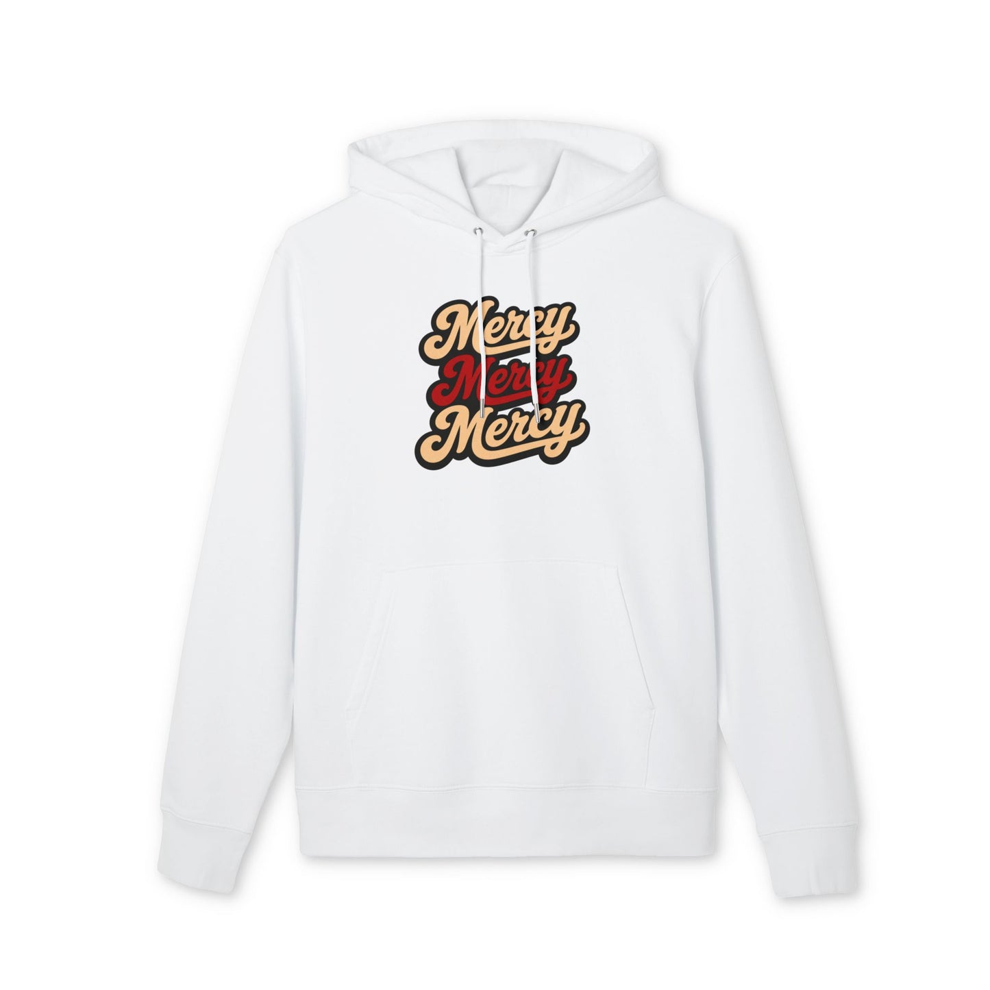 Mercy Mercy Mercy Hoodie — Retro Script Graphic Pullover