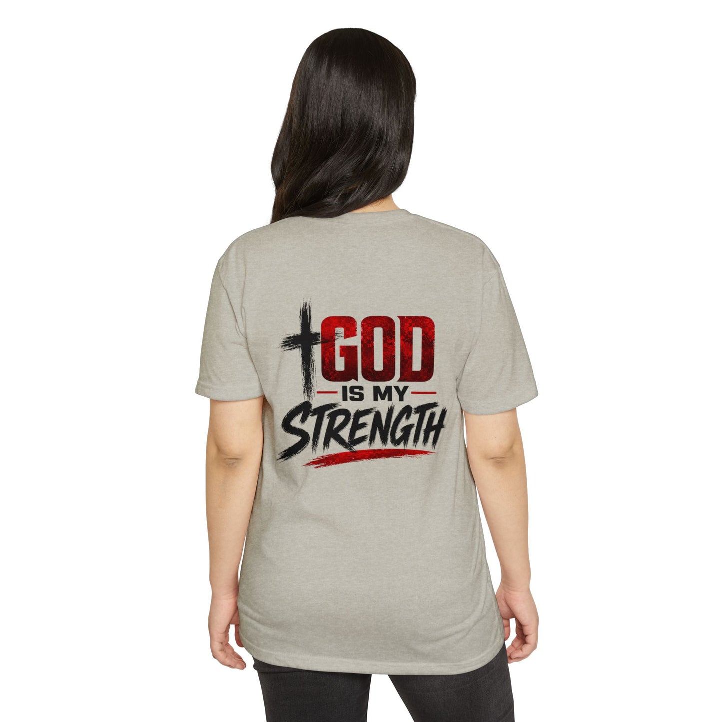 God Is My Strength T-Shirt — Christian Faith Inspirational Tee