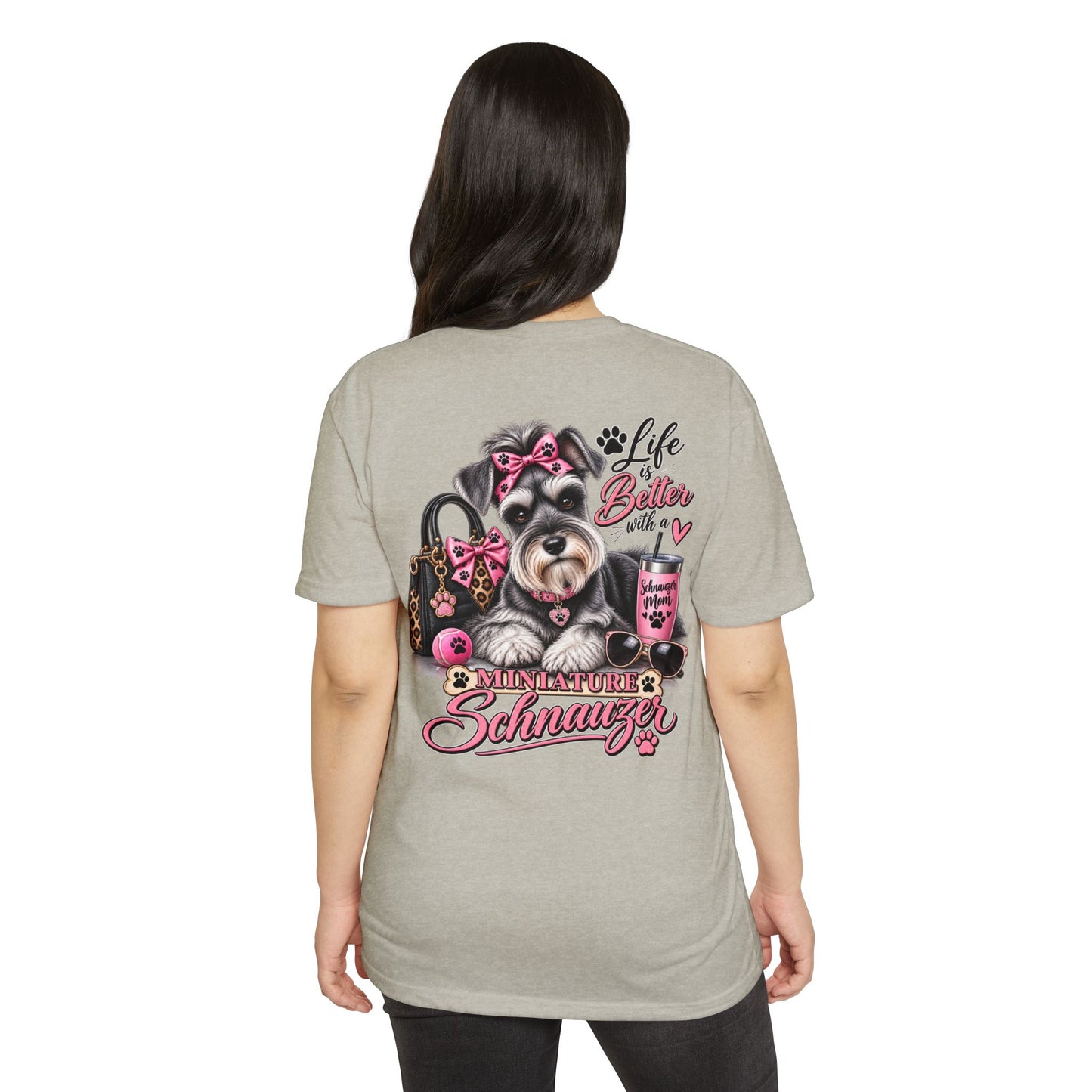 Miniature Schnauzer T-Shirt — "Life’s Better with a Miniature Schnauzer" Cute Dog Tee