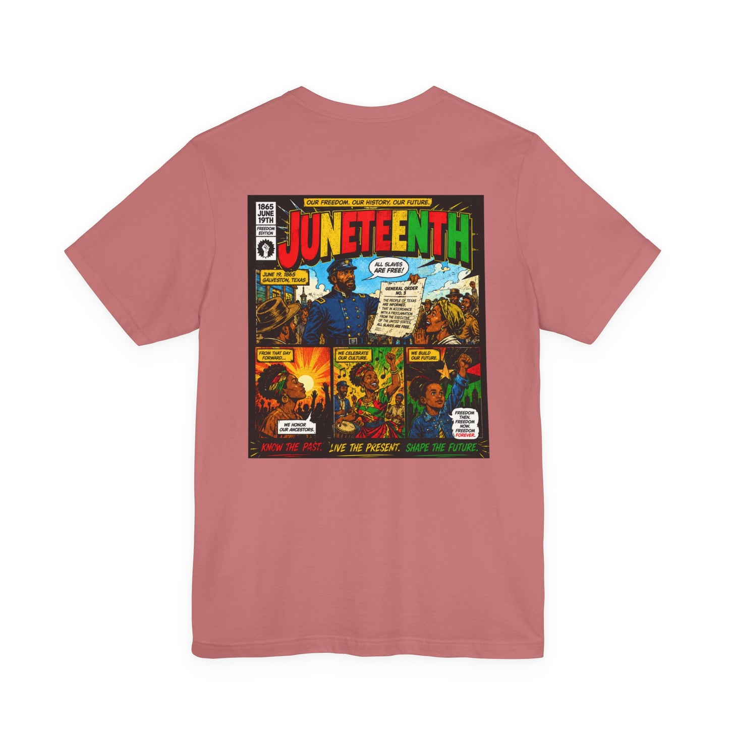Juneteenth Comic-Style T-Shirt — Retro Celebration Tee