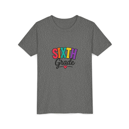 Sixth Grade Youth Tee – Colorful Back to School Shirt