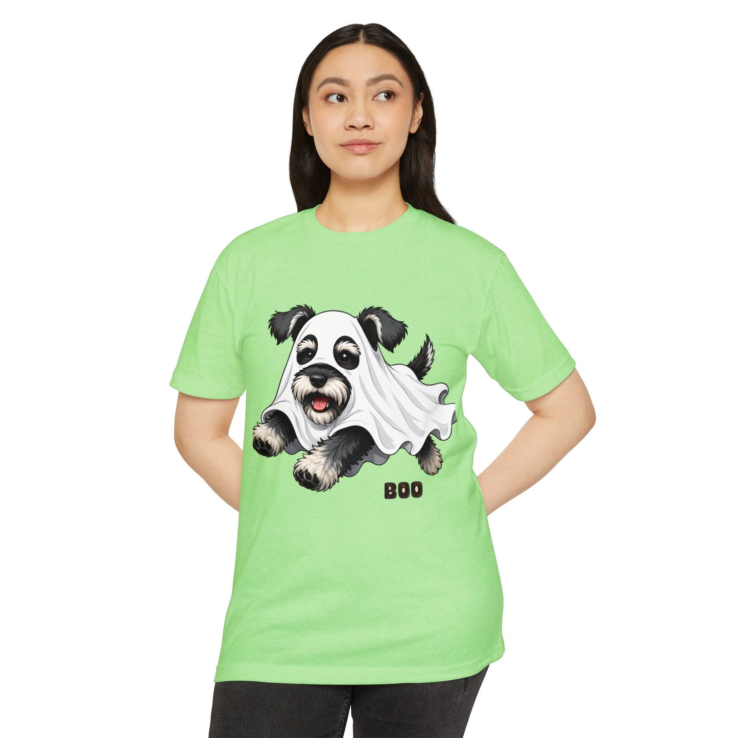 Cute Ghost Puppy T-Shirt — "Boo" Halloween Dog Tee