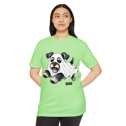 Cute Ghost Puppy T-Shirt — "Boo" Halloween Dog Tee