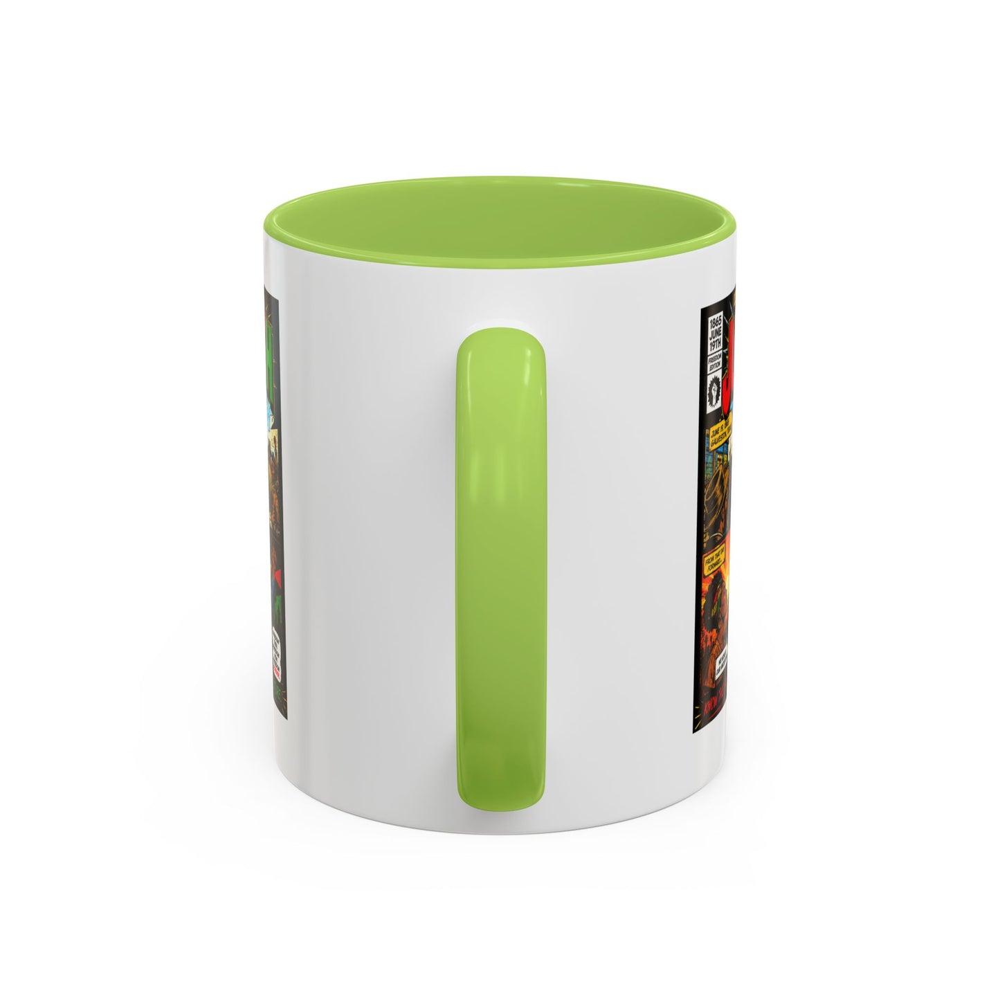 Juneteenth Comic Art Coffee Mug — Celebratory Black History Accent Mug
