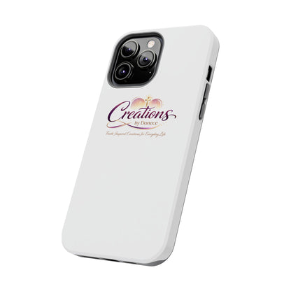 Creations by Donece Soft-Touch Tough Phone Case — Faith-Inspired Logo Protective Cover