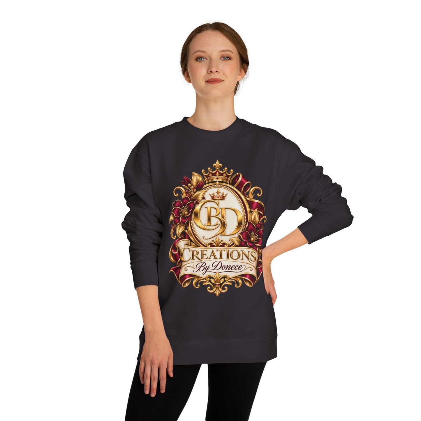 Creations By Denece Gold Emblem Sweatshirt