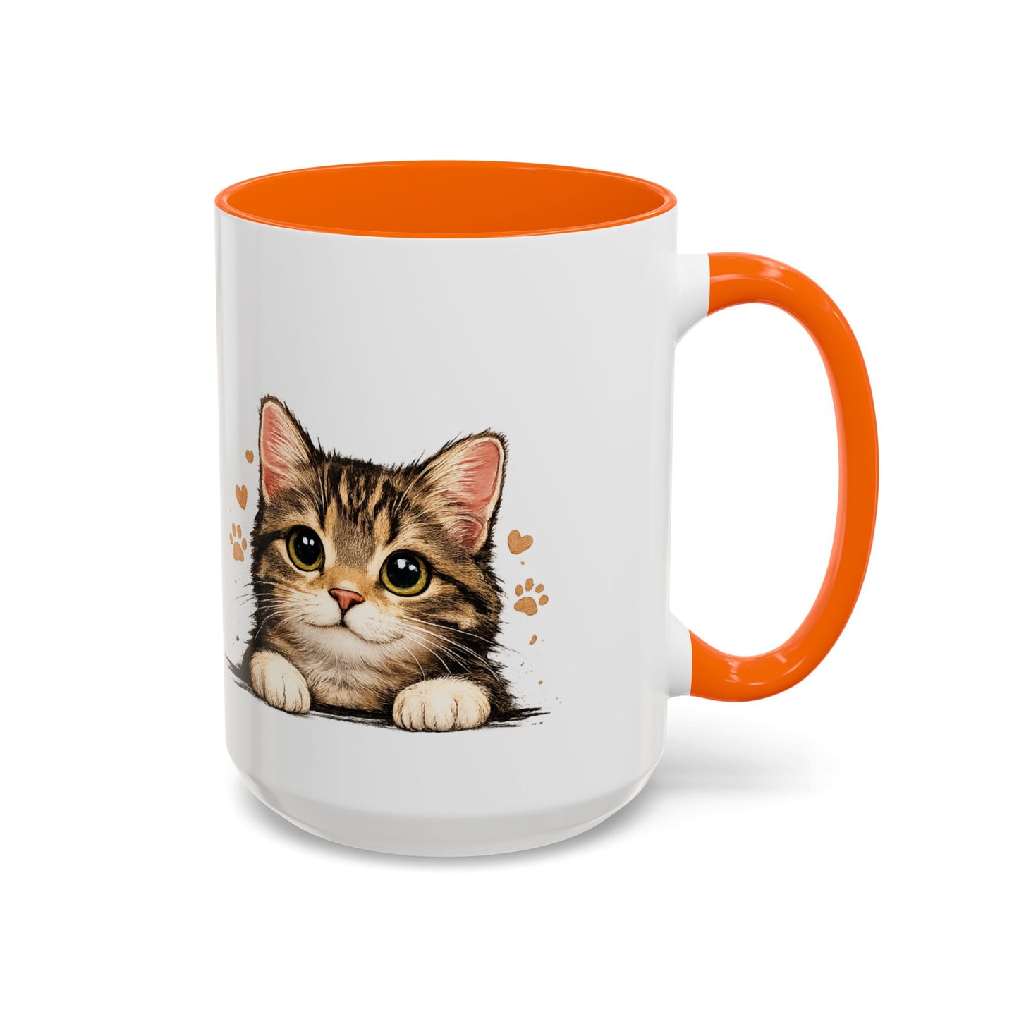 Cat Mug — "Crazy Cat Lady" Cute Kitten Accent Coffee Mug (11/15 oz)