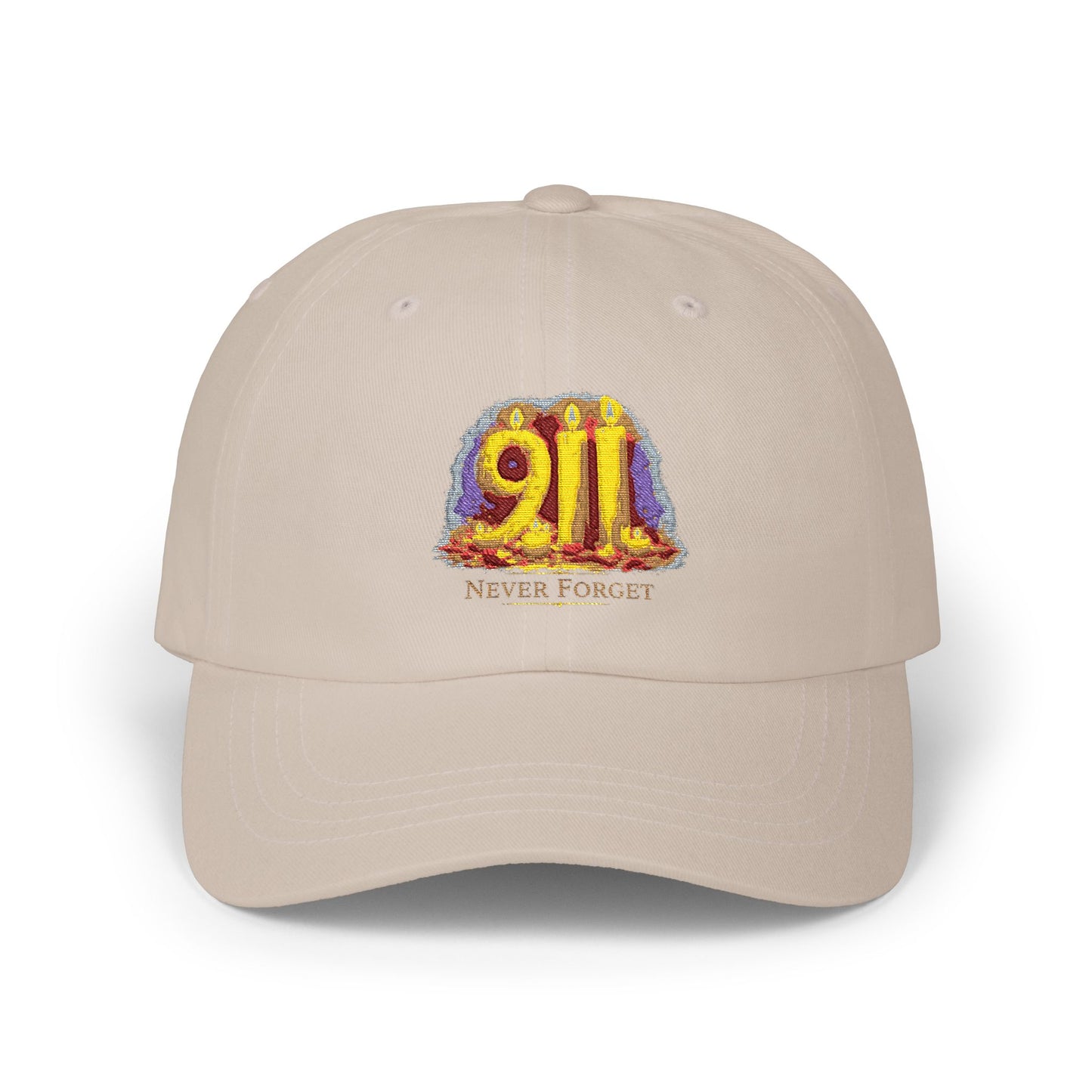 Dad Cap — '9/11 Never Forget' Memorial Embroidered Baseball Hat