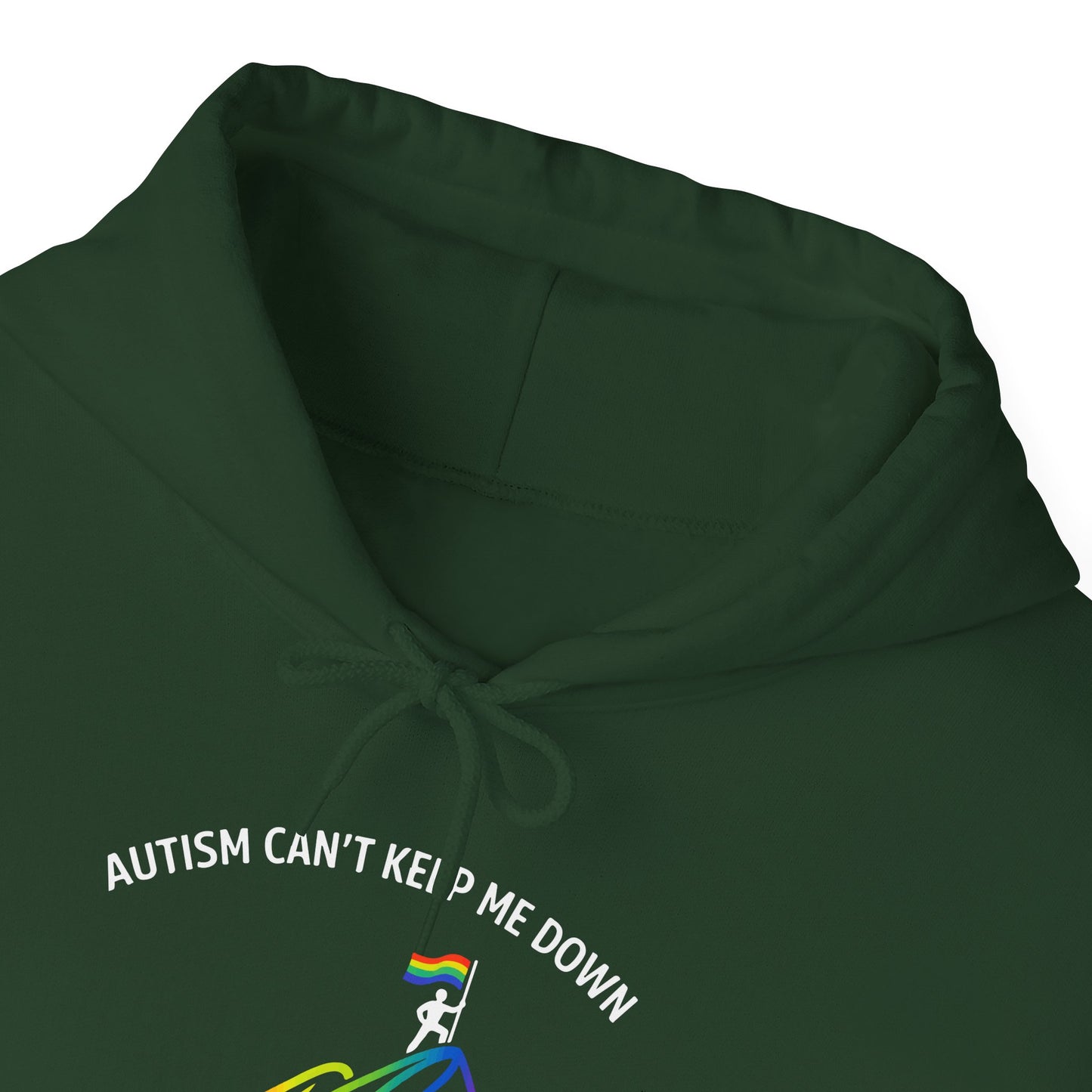 Autism Can't Keep Me Down Fight Resilience Strength Hoodie