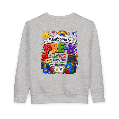 Welcome to Pre-K Toddler Sweatshirt – Colorful Back-to-School Pre-K Kids Crewneck