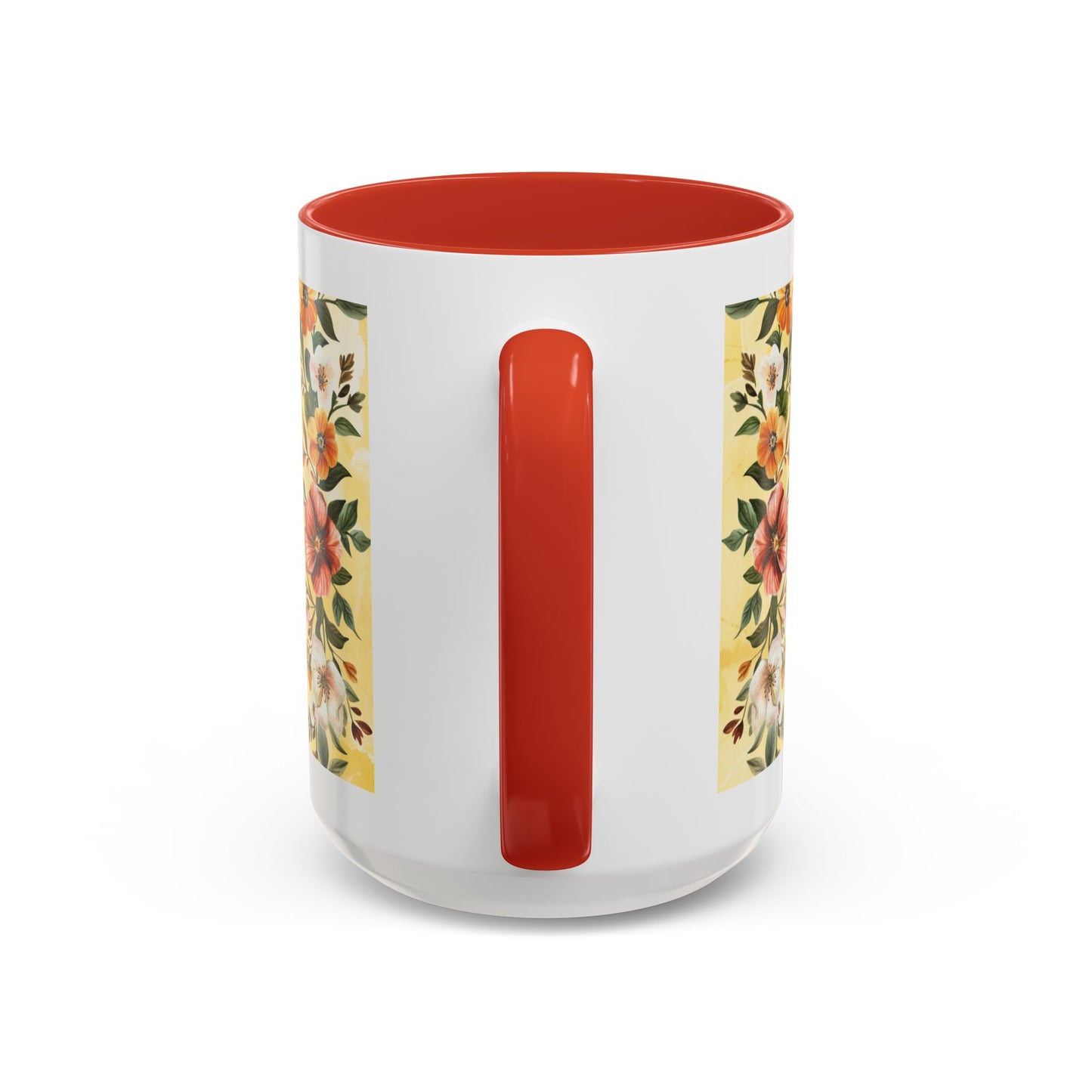 She Is Mom Floral Accent Coffee Mug — 'She is Peace, She is Home' Mother's Day Gift
