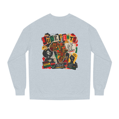 Juneteenth Celebration Sweatshirt — African Heritage '1865' Graphic Crewneck
