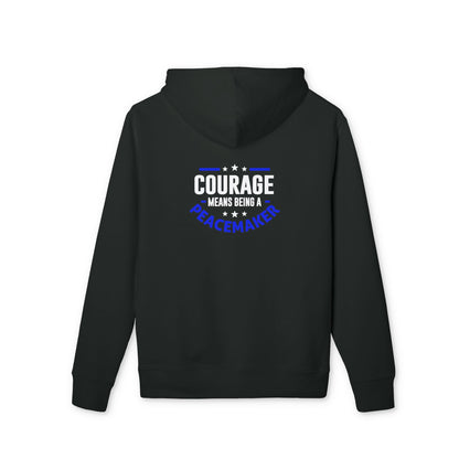 Courage Means Being a Backbreaker Hoodie — Motivational Graphic Pullover