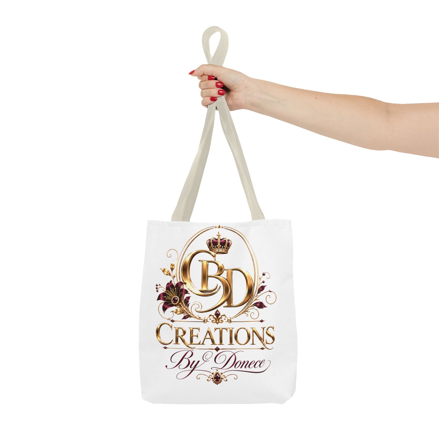 Creations By Donece Logo Tote Bag — Luxury Monogram Canvas Tote