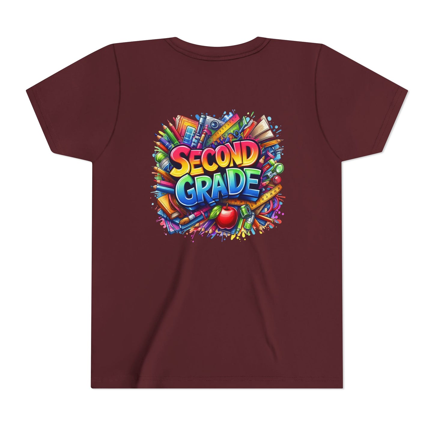 Second Grade Youth Tee — Colorful Back-to-School Kids T-Shirt