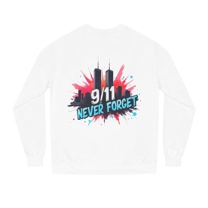 9/11 Never Forget Sweatshirt - Tribute Crewneck with Twin Towers Graphic