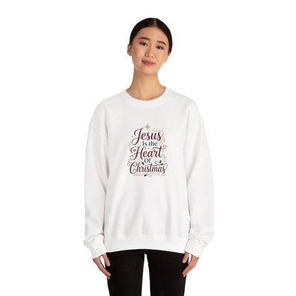 Jesus Is the Heart of Christmas  Sweatshirt