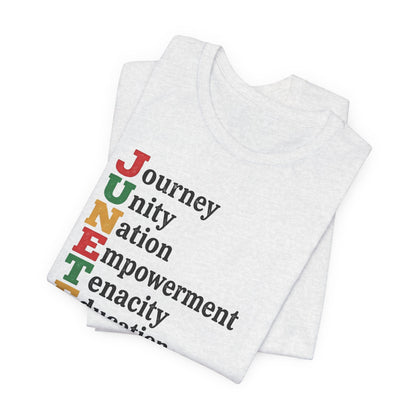 Juneteenth Acrostic T-Shirt — Journey, Unity, Empowerment Tee