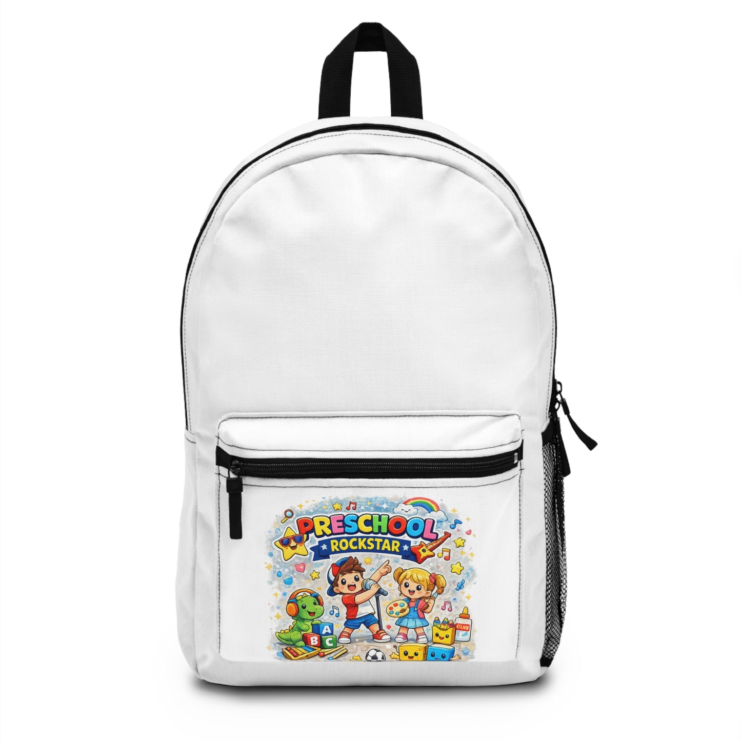 Preschool Rockstar Backpack — Cute Kids School Bag with Cartoon Characters