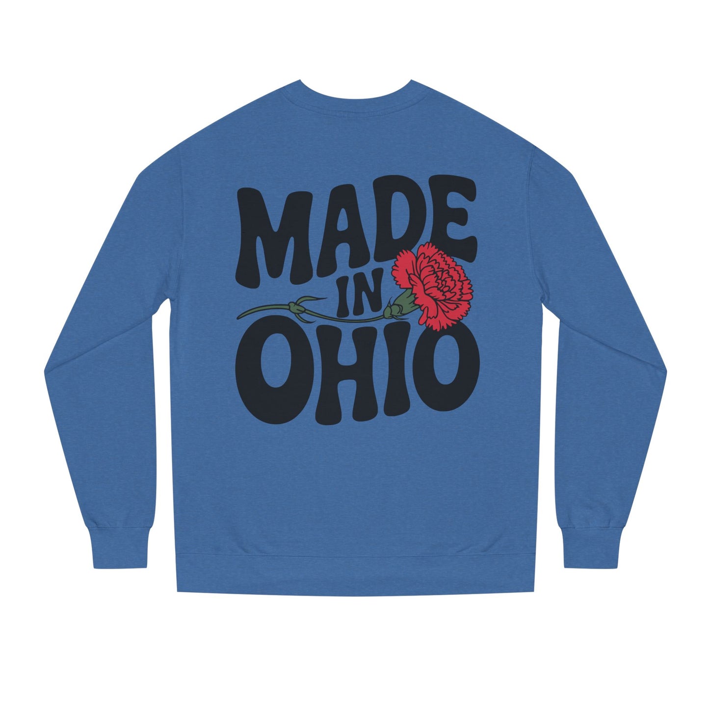 Made in Ohio Sweatshirt — Retro Floral State Pride Crewneck