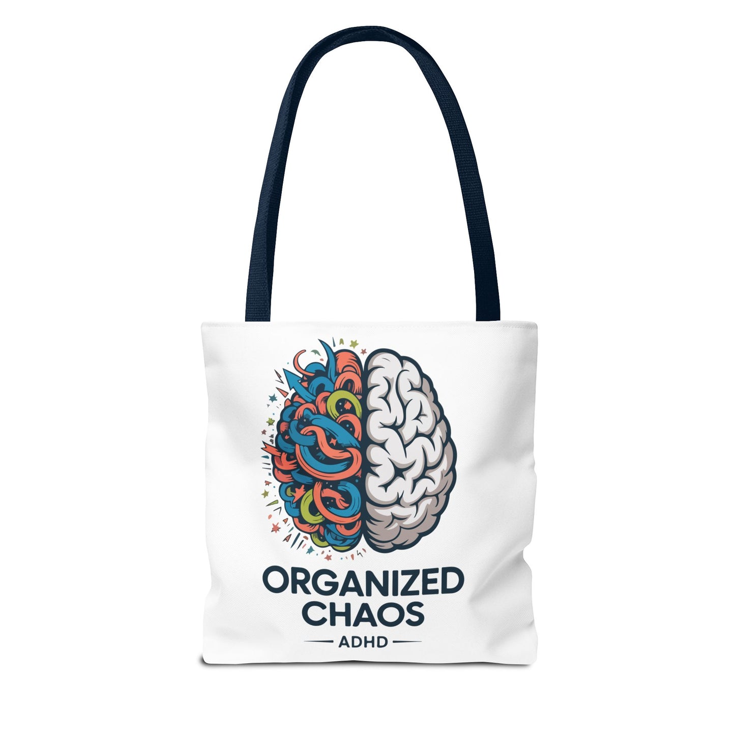 ADHD Tote Bag — "Organized Chaos" Brain Design