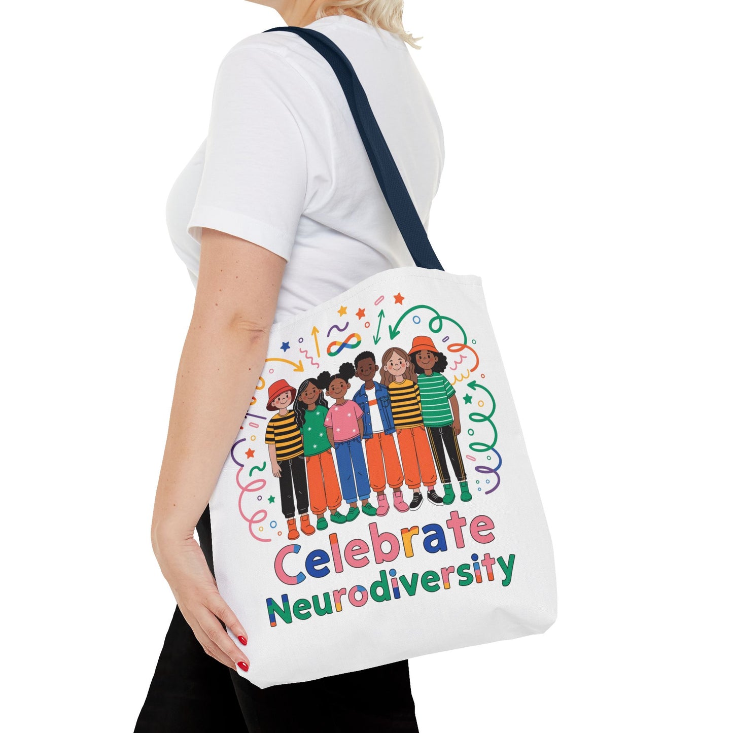 Celebrate Neurodiversity Tote Bag — Inclusive Pride Reusable Shopper