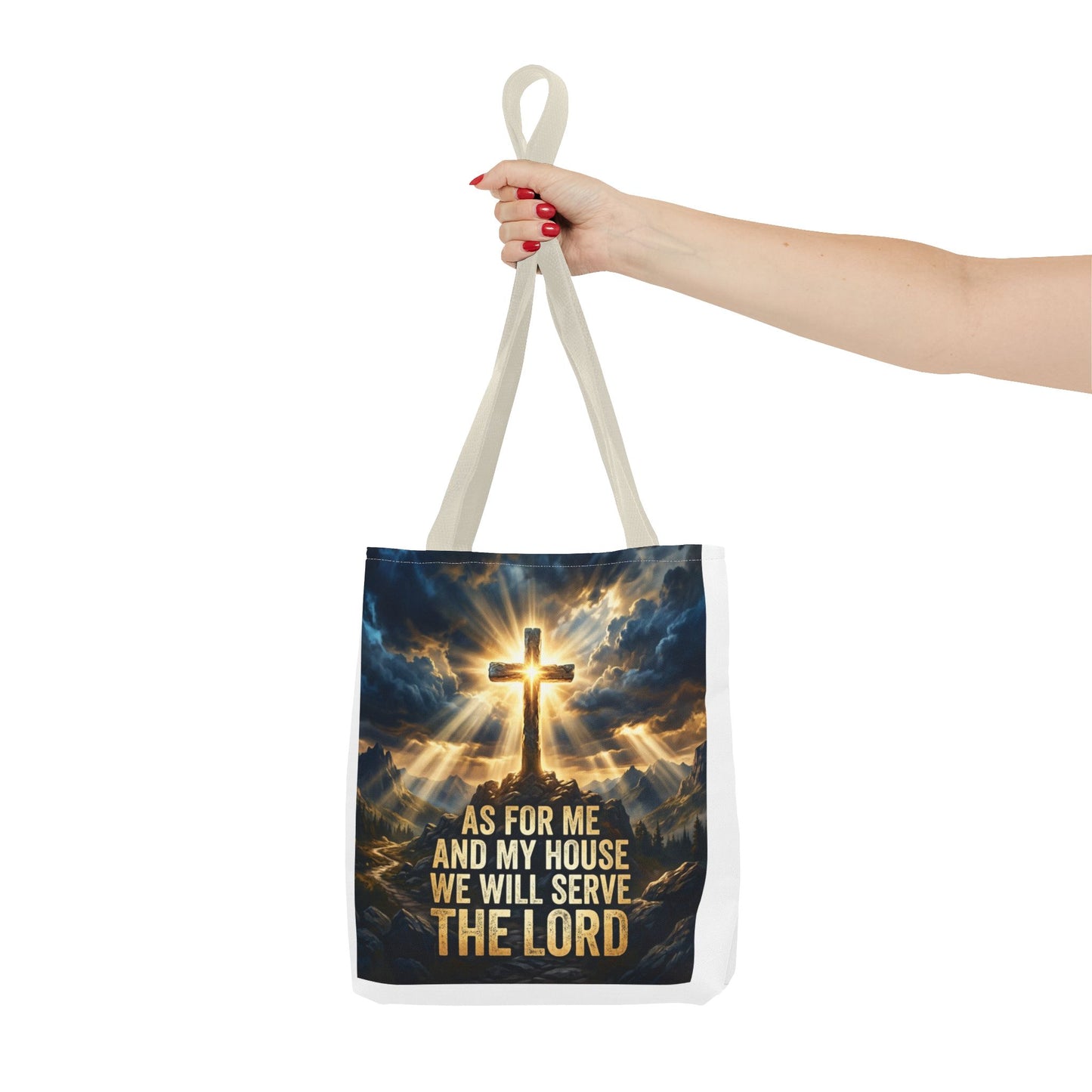 "As For Me And My House We Will Serve The Lord" Tote Bag