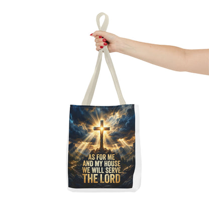 "As For Me And My House We Will Serve The Lord" Tote Bag