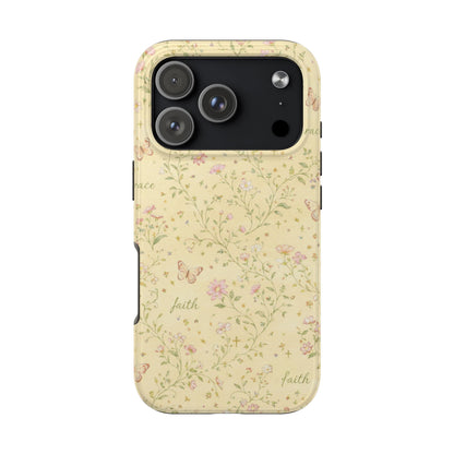 Soft Faith, Gentle Grace Phone Case | Christian floral iPhone Case