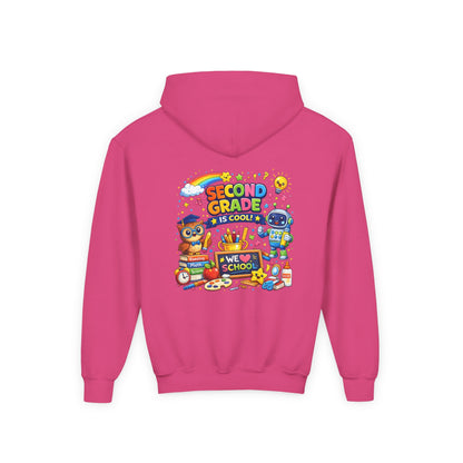 Second Grade Hoodie — 'Second Grade Is Cool' Kids Back-to-School Sweatshirt
