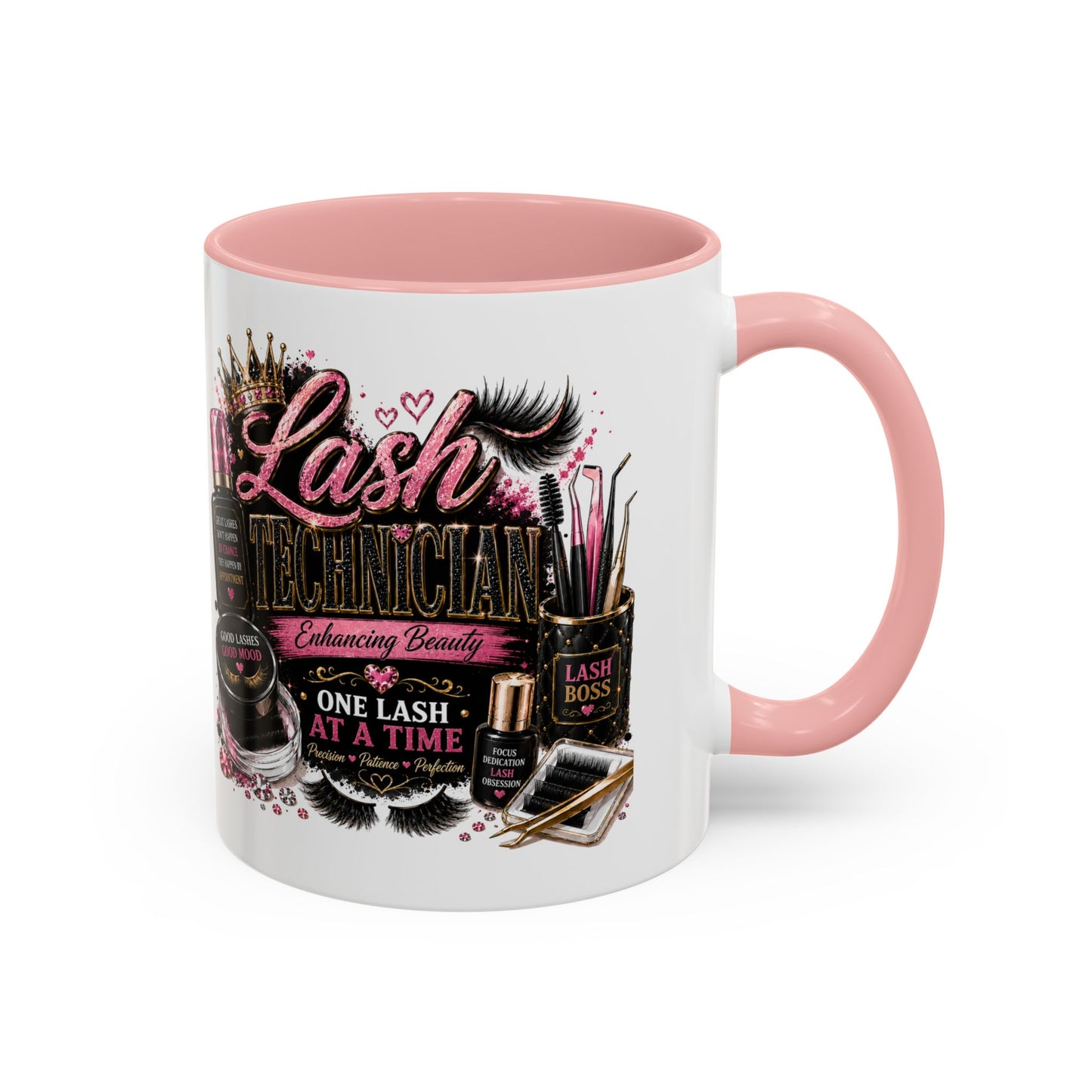 Lash Technician Coffee Mug — "Lash Technician: One Lash at a Time" Accent Mug