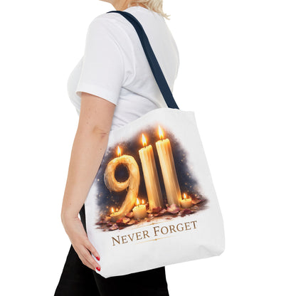 9/11 Never Forget Memorial Tote Bag
