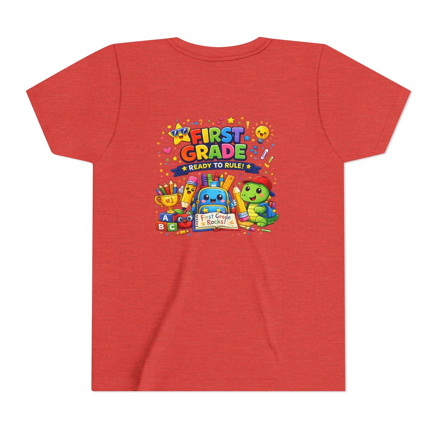 First Grade Youth T‑Shirt – "First Grade Ready to Rule" Cute Back-to-School Tee