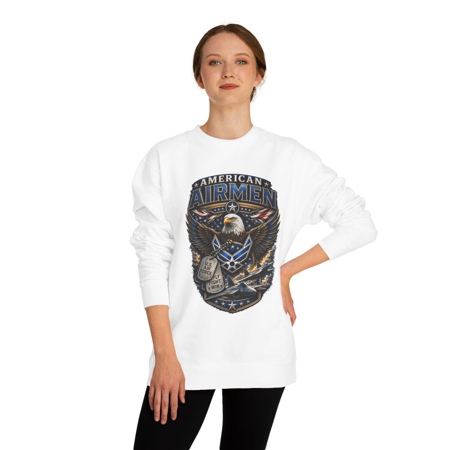 American Airmen Eagle Sweatshirt — Patriotic Air Force Crewneck