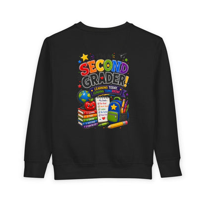 I'm a Second Grader Toddler Sweatshirt — Cute Back-to-School Kids Crewneck